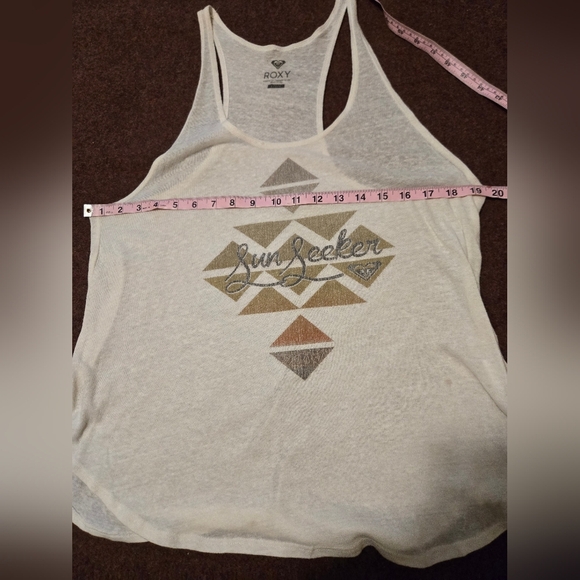 Roxy Sun Seeker Burnout Razorback Tank Junior Size Large - Picture 4 of 5